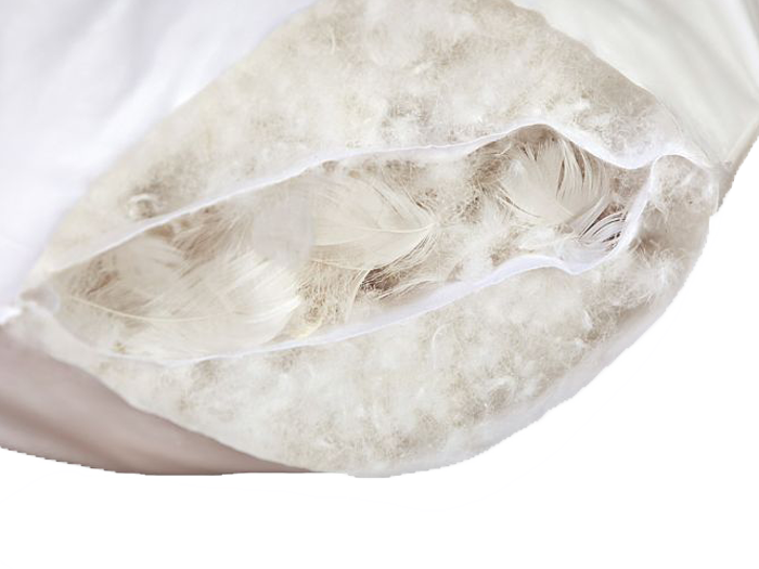 Gold Down 3-Kammer Kissen