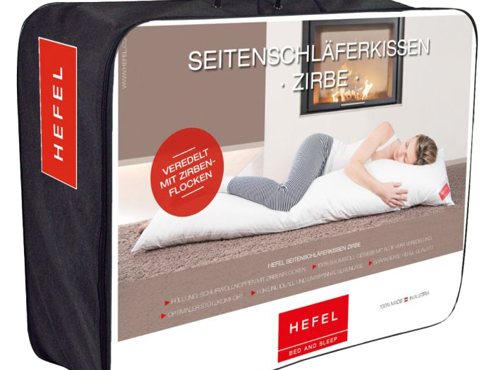 Wellness Zirbe (Arve) Seitenschläfer Kissen