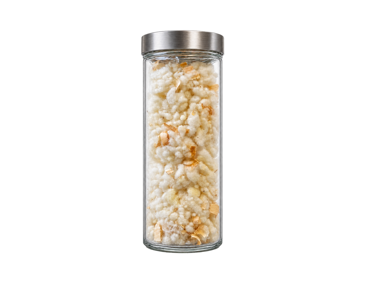 Nachfüllmaterial Schurwollnoppen + Zirbenflocken 150g + 50g